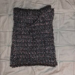 Grey and Blue Infinity Scarf